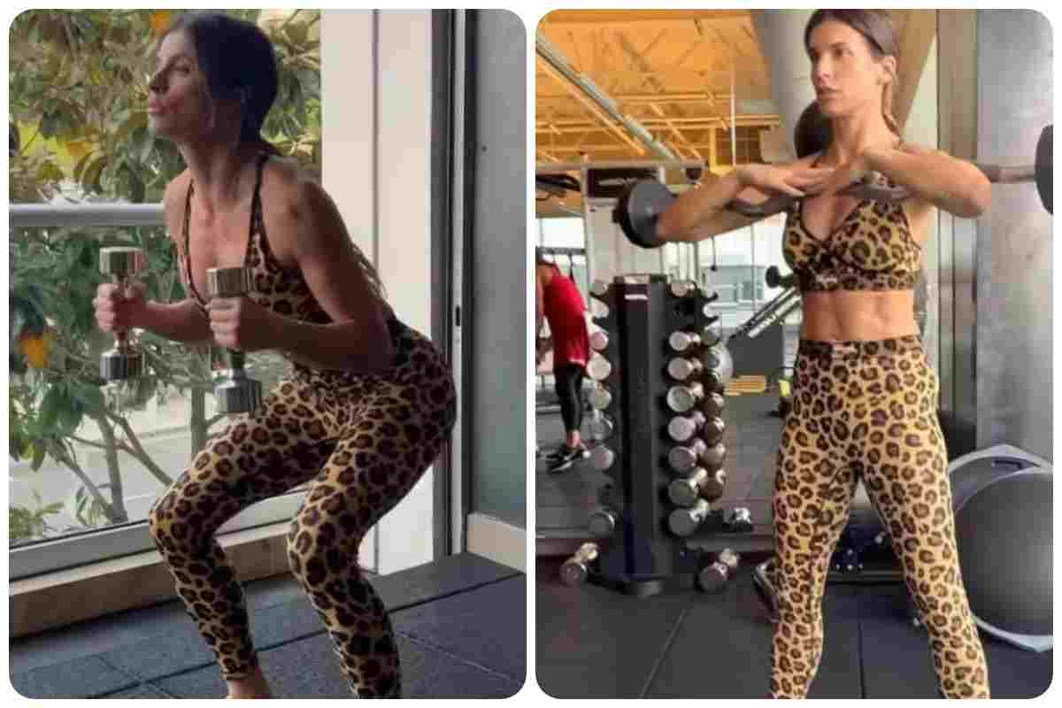 Elisabetta Canalis allenamento 