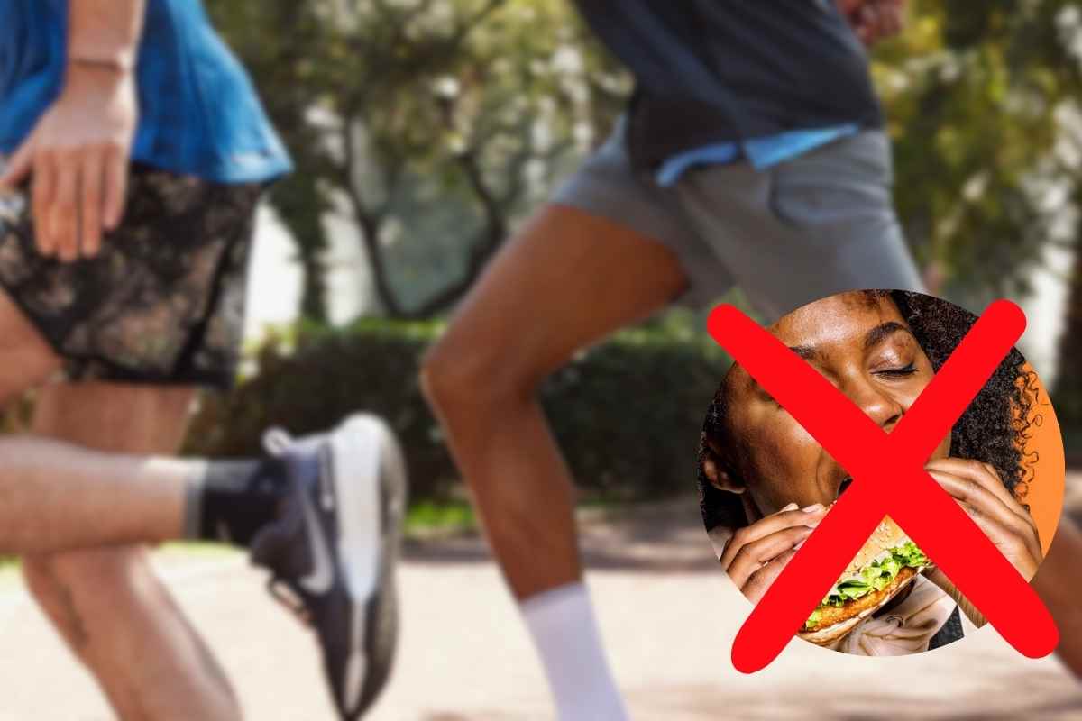 cosa non si deve mangiare prima di andare a correre