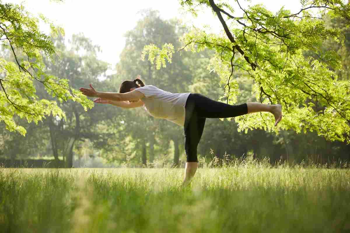 allenamento con il contatto della natura