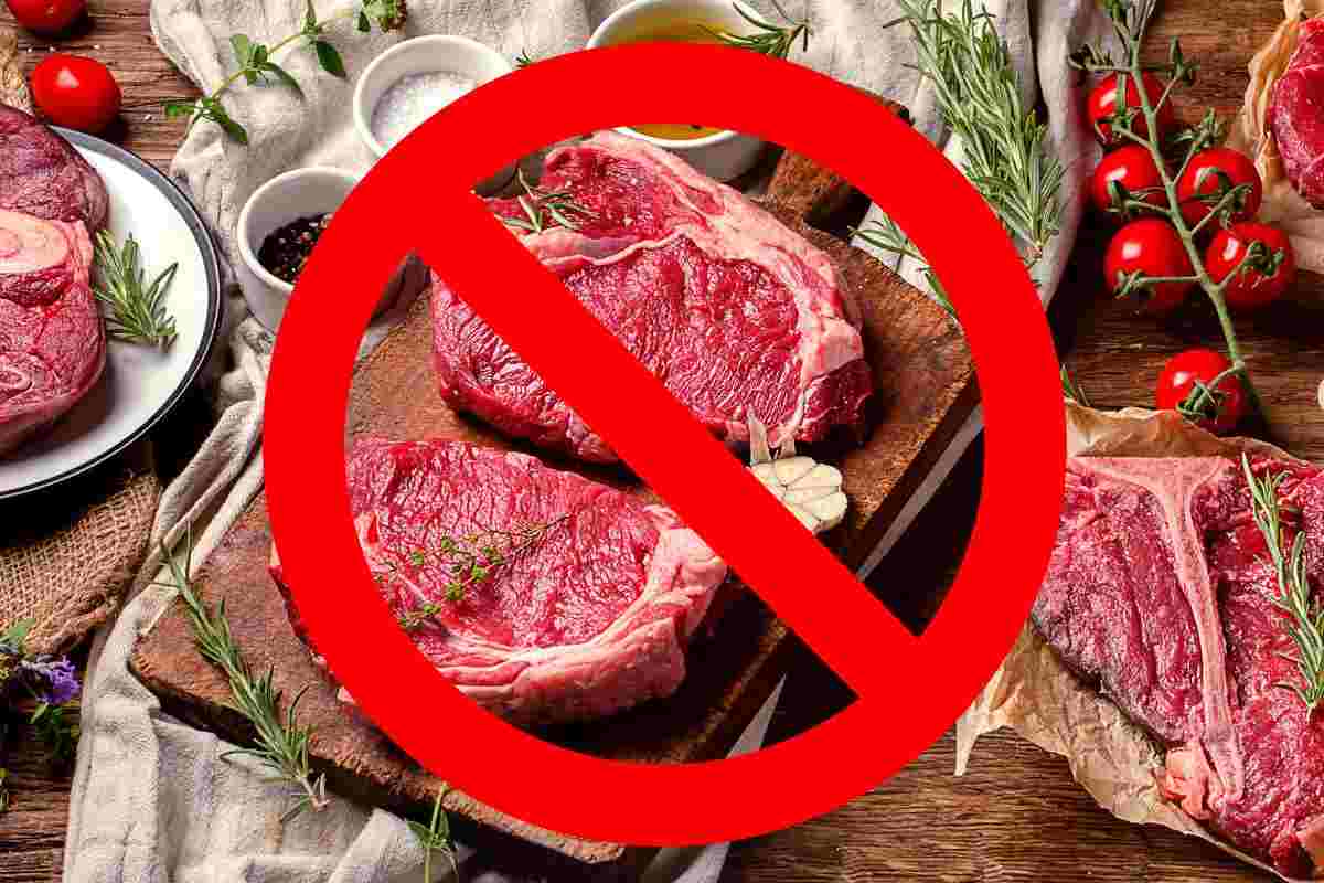 Stop all'accesso consumo di carne rossa